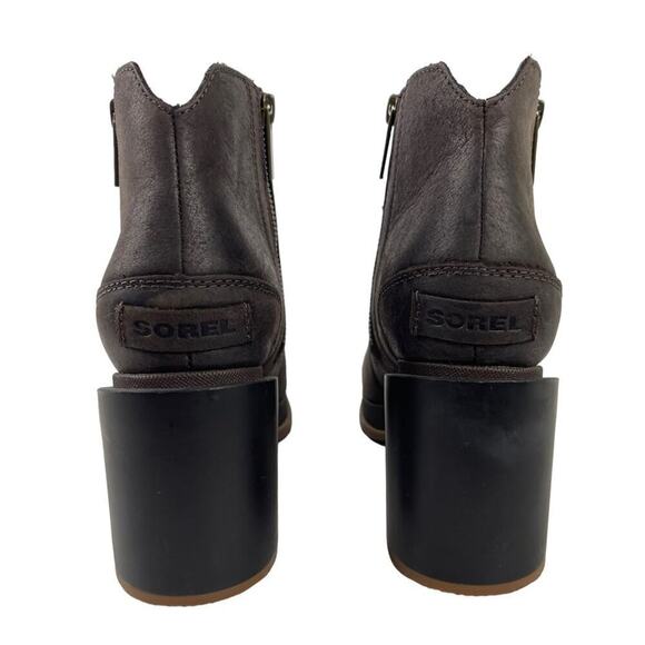 Sorel Blake Distressed Ankle Waterproof Leather Boots in Blackened Brown Size 7 - Picture 5 of 16